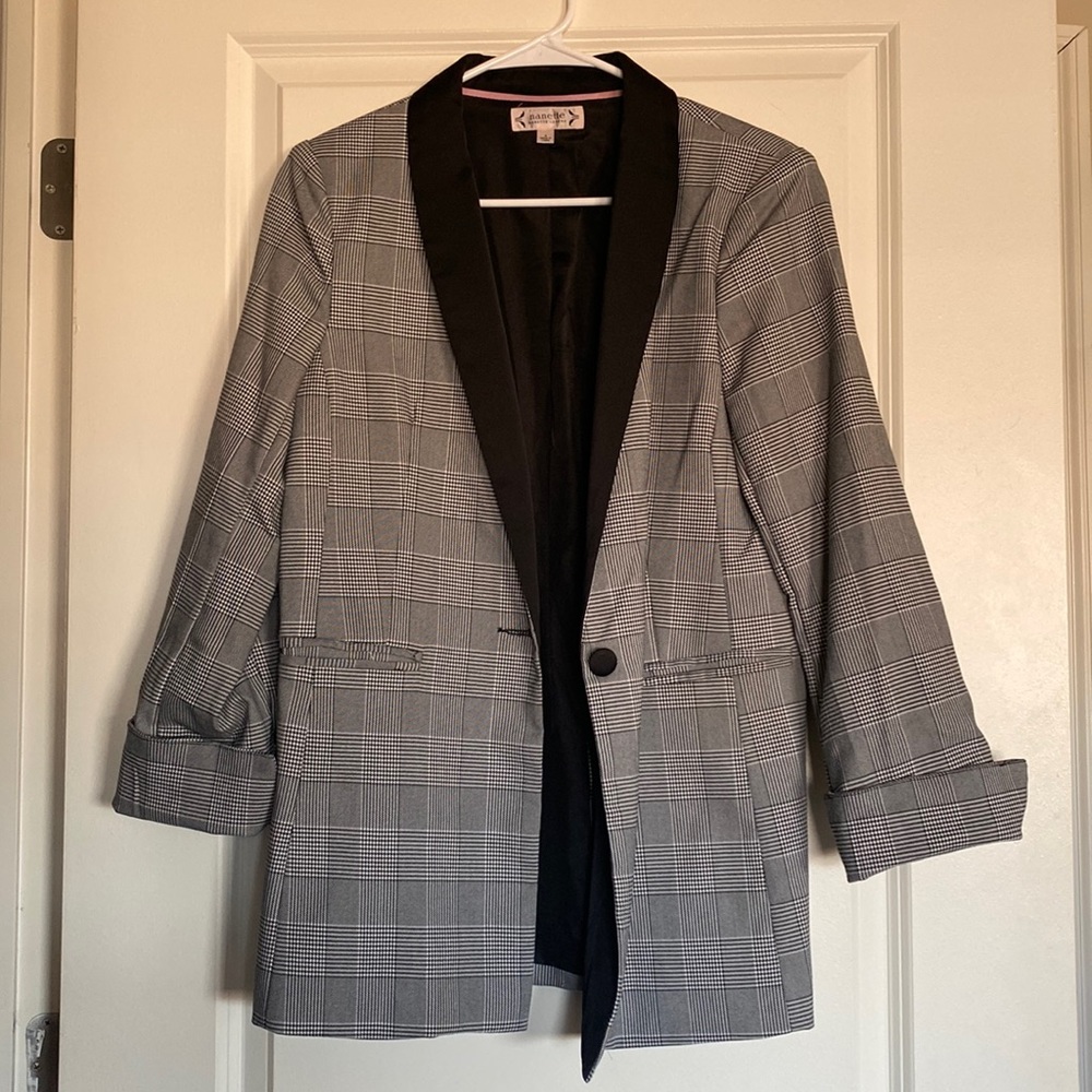 Nannette double breasted Checkered Blazer